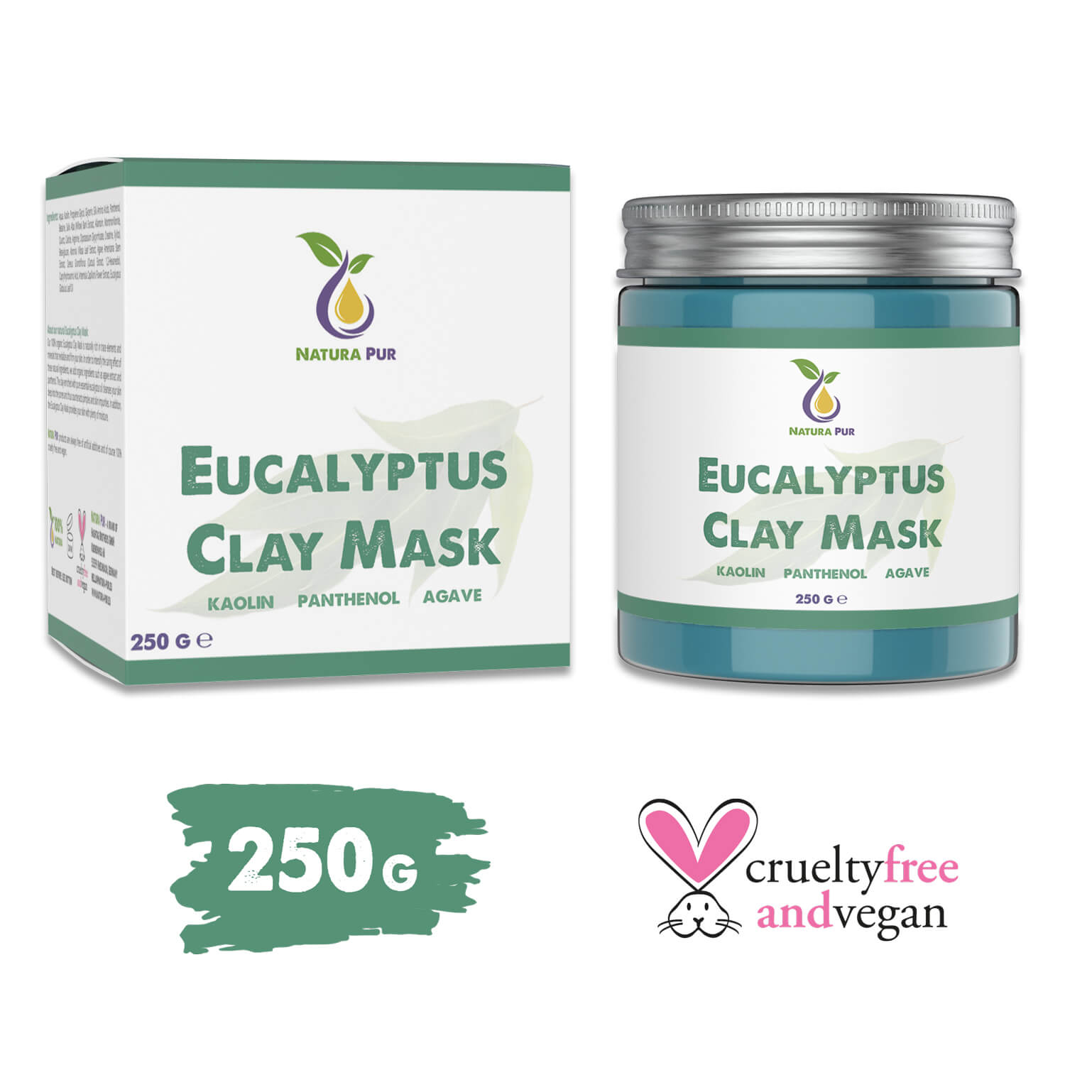 Eukalyptus Gesichtsmaske 250g, vegan